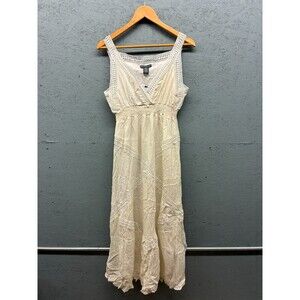 Chelsea &‎ Theodore Ivory Sleeveless Full Maxi Dress Size Small NWT